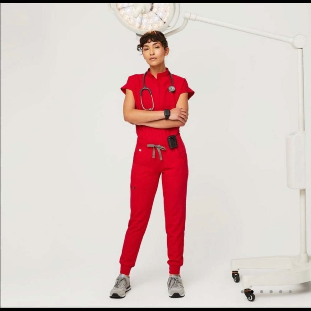 COPY - FIGS Pop Red SET Rafaela + Zamora in XXS/X…